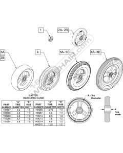  3 Spoke Casters